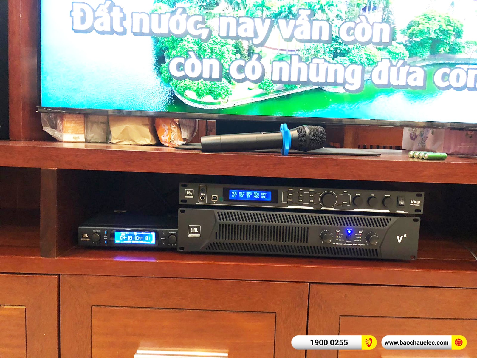 Lắp đặt d&agrave;n karaoke JBL hơn 61tr cho anh Tuấn tại Hưng Y&ecirc;n (JBL CV1070, JBL V6, JBL VX8, JBL A100P, VM300)