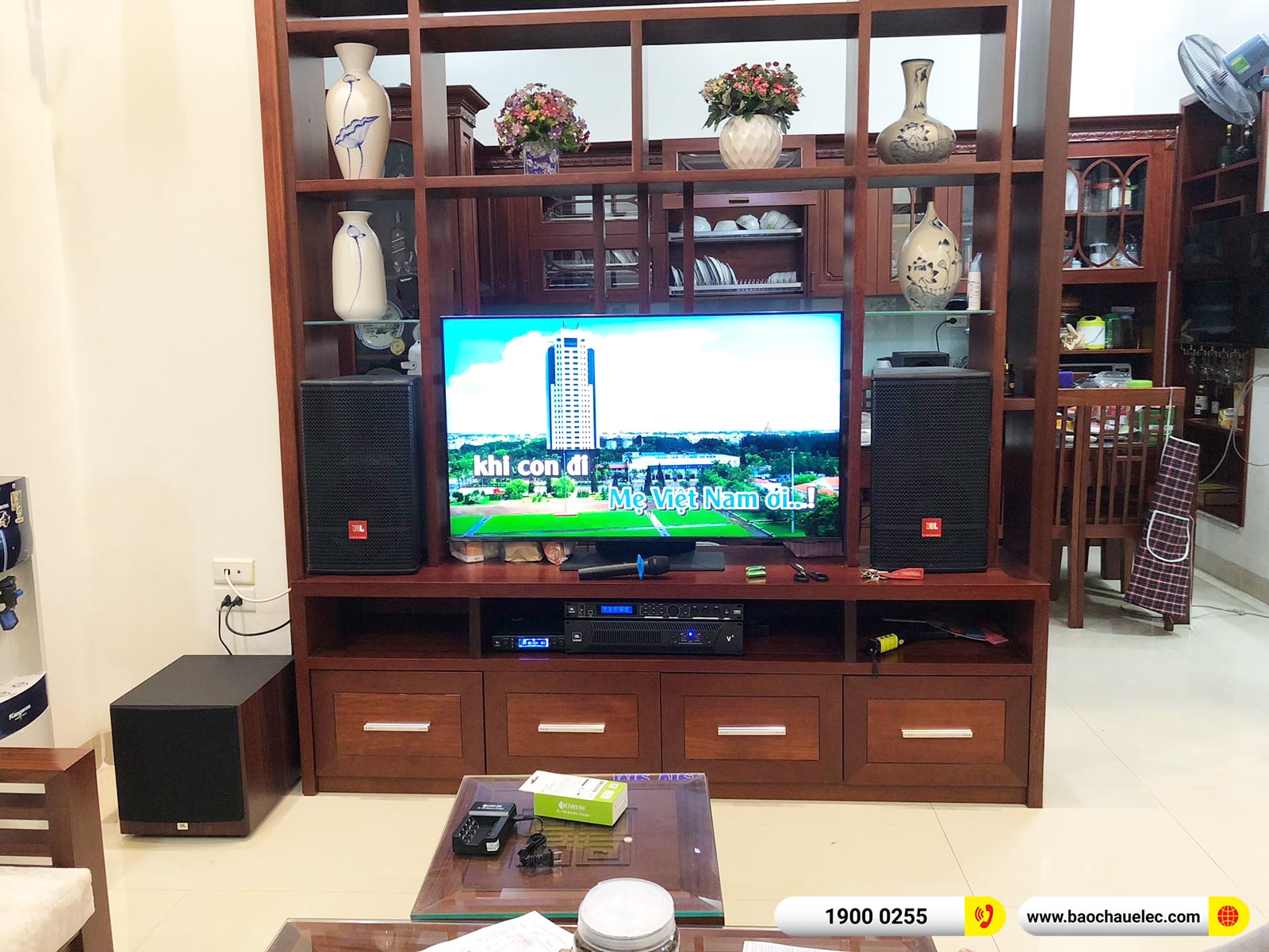 Lắp đặt d&agrave;n karaoke JBL hơn 61tr cho anh Tuấn tại Hưng Y&ecirc;n (JBL CV1070, JBL V6, JBL VX8, JBL A100P, VM300)