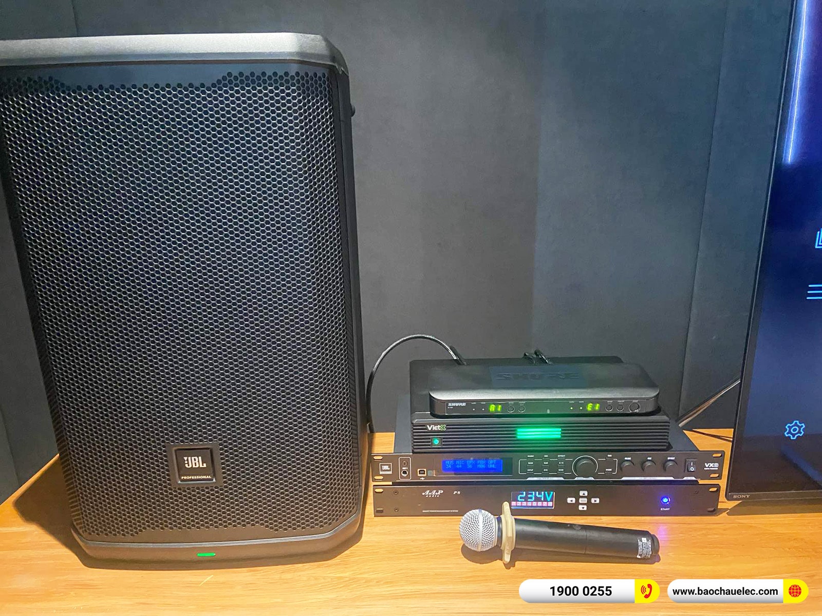 Lắp đặt dàn karaoke JBL hơn 152tr cho anh Tuấn tại Quảng Ninh (JBL PRX912, VX8, JBL PRX915XLF, BLX288A/SM58,…)
