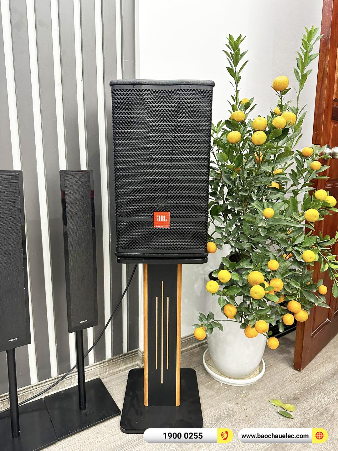 Lắp đặt d&agrave;n karaoke JBL hơn 63tr cho anh T&ugrave;ng tại H&agrave; Nội (JBL CV1070, JBL V6, KX180A, A120P, JBL VM200) 