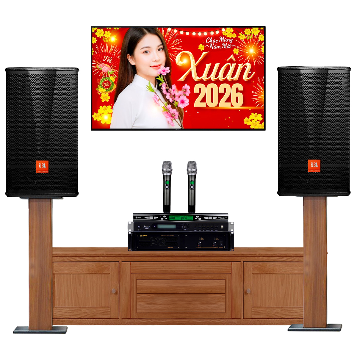 D&agrave;n karaoke JBL cao cấp 32