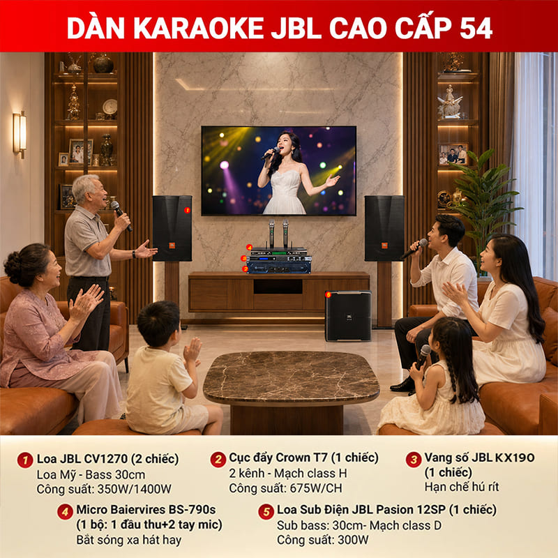 Dàn karaoke JBL cao cấp 54
