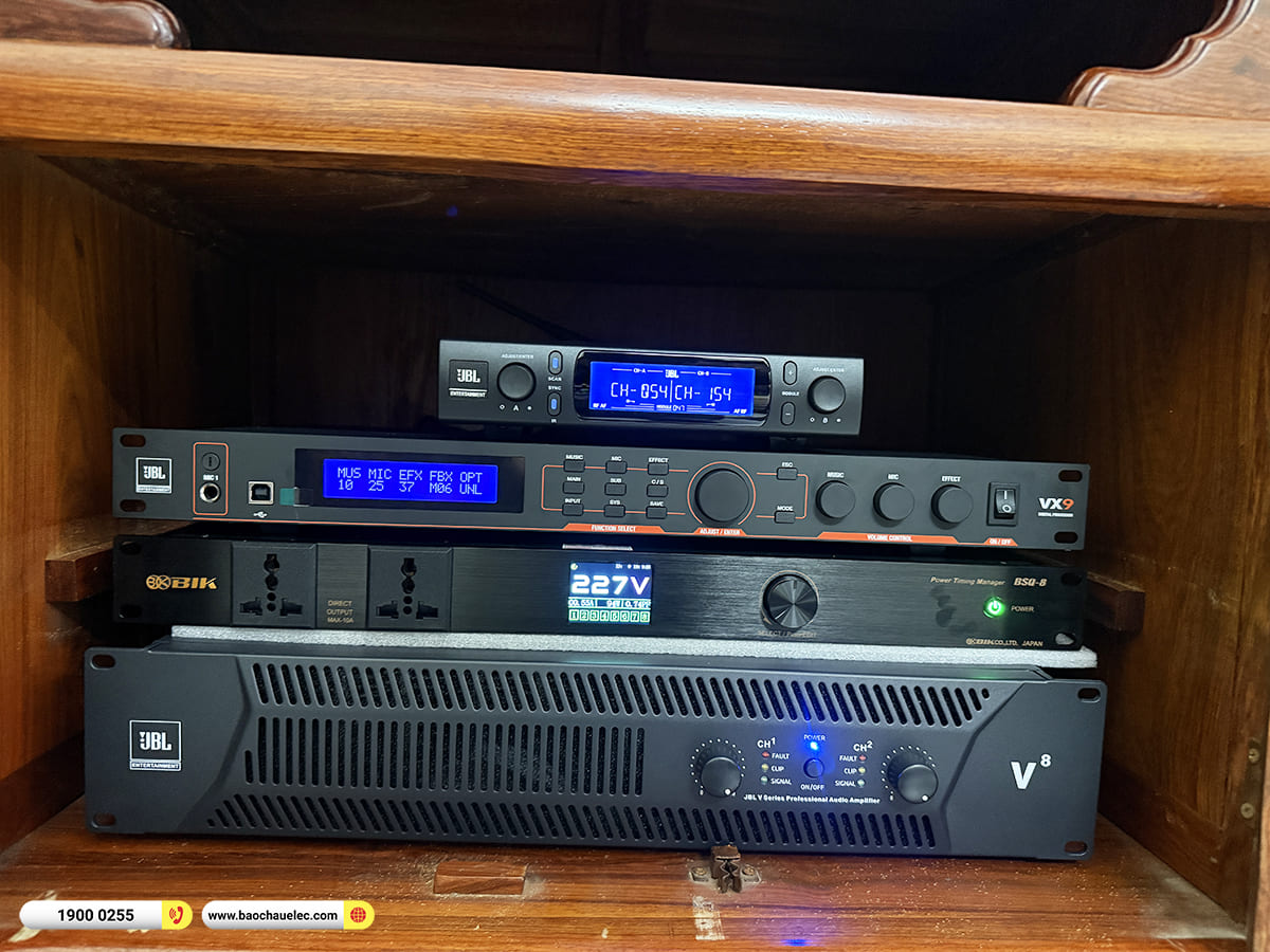 Lắp đặt d&agrave;n karaoke JBL hơn 80tr cho chị Hiền tại H&agrave; Nội 