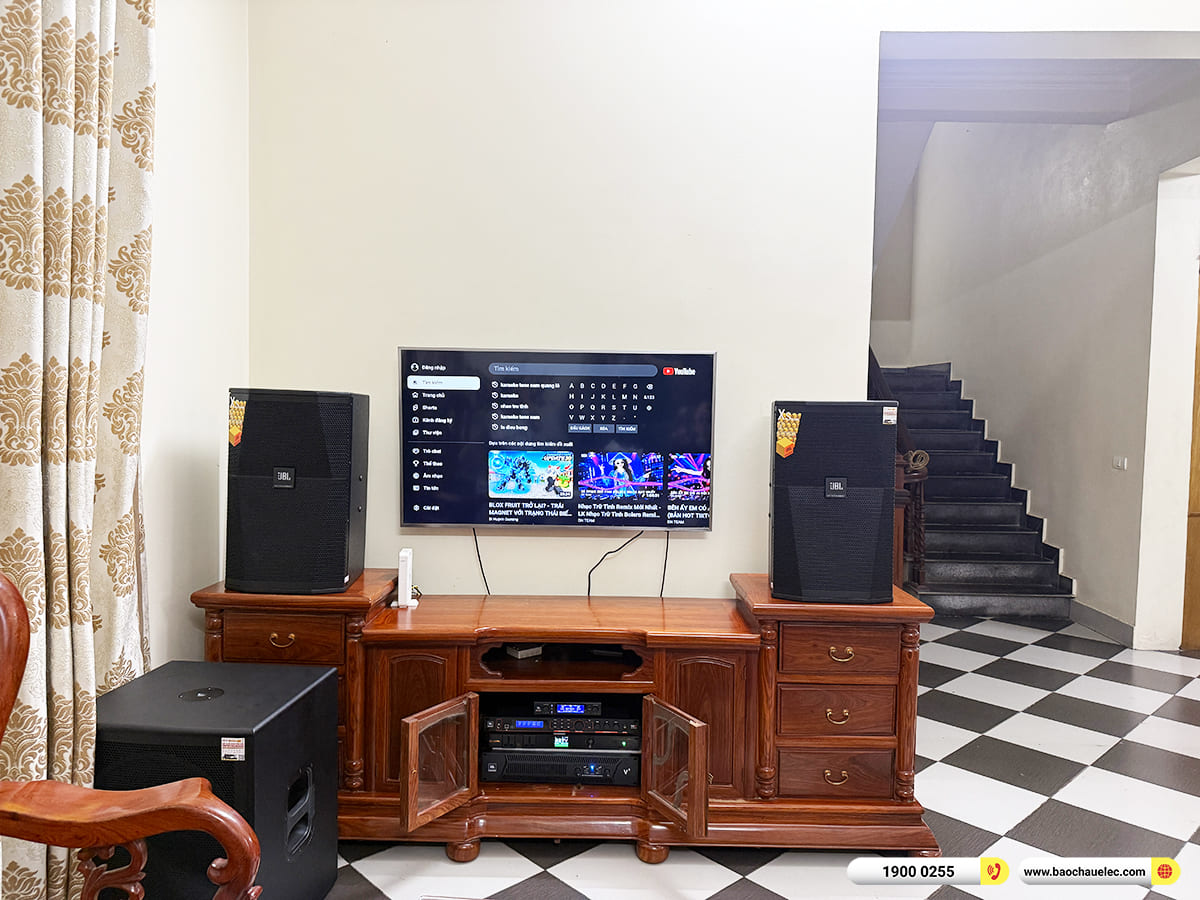 Lắp đặt d&agrave;n karaoke JBL hơn 80tr cho chị Hiền tại H&agrave; Nội 