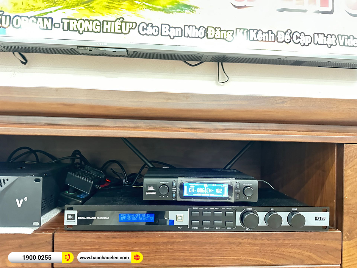 Lắp đặt d&agrave;n karaoke JBL hơn 82tr cho chị Hương tại H&agrave; Nội