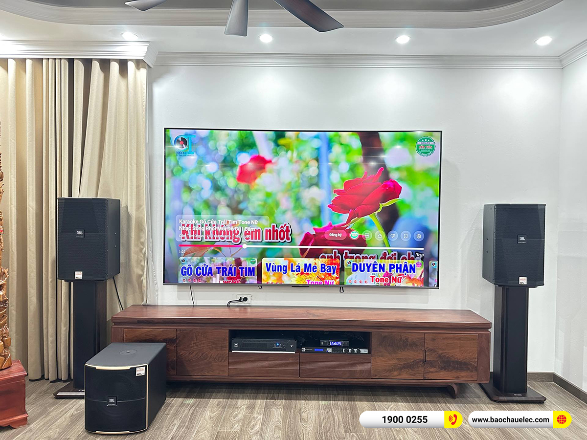Lắp đặt d&agrave;n karaoke JBL hơn 82tr cho chị Hương tại H&agrave; Nội