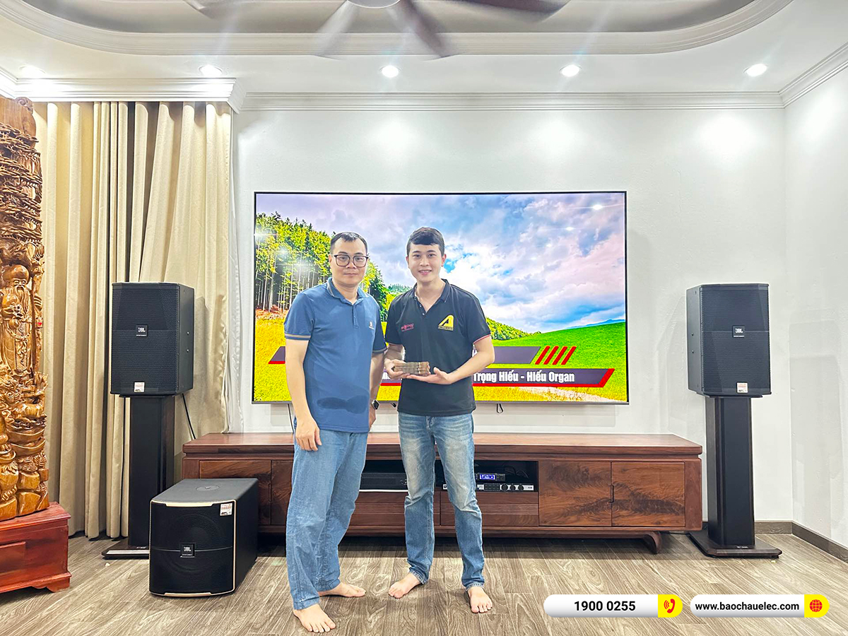 Lắp đặt d&agrave;n karaoke JBL hơn 82tr cho chị Hương tại H&agrave; Nội