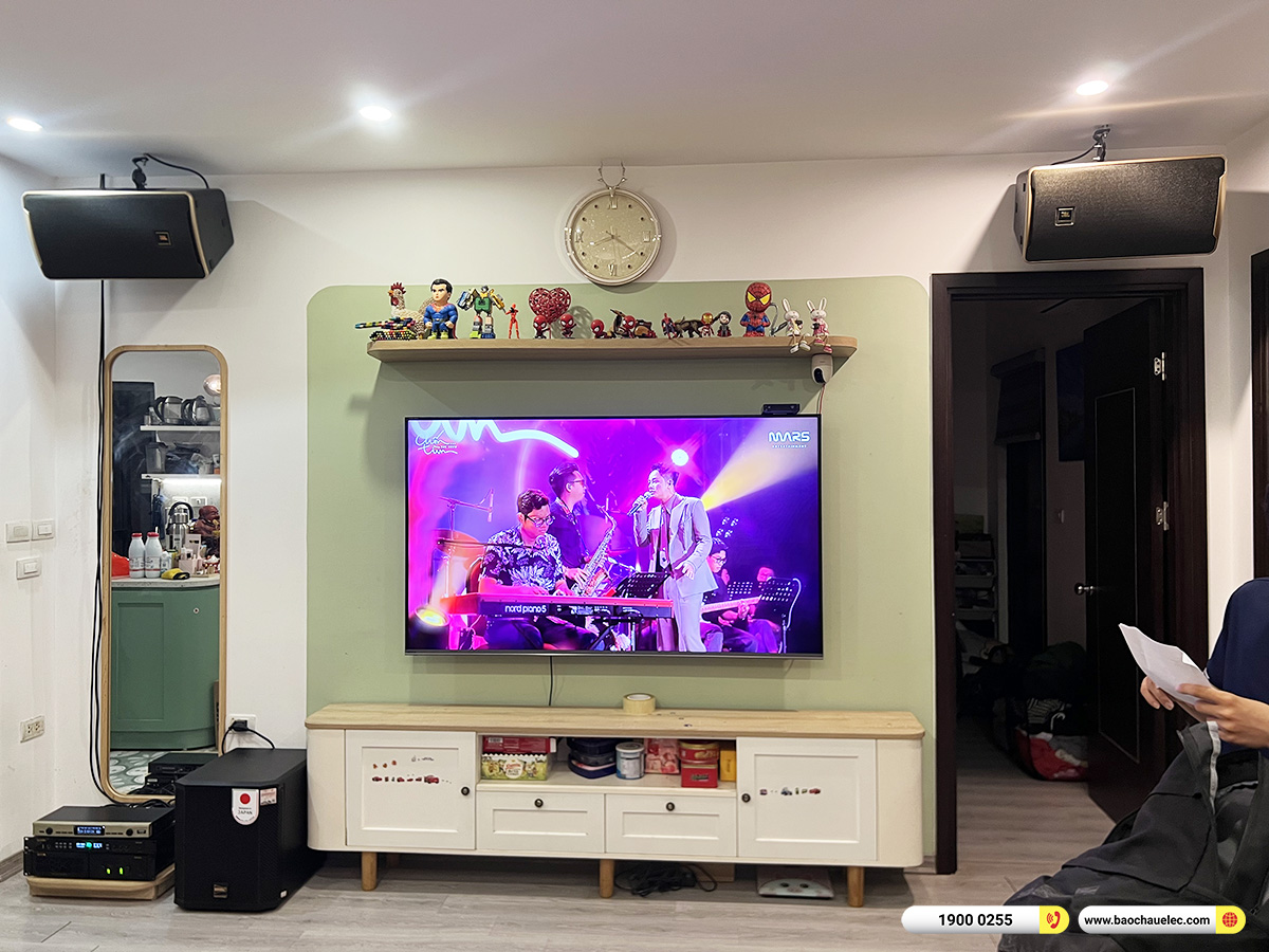 Lắp đặt d&agrave;n karaoke JBL hơn 40tr cho chị Khanh tại H&agrave; Nội
