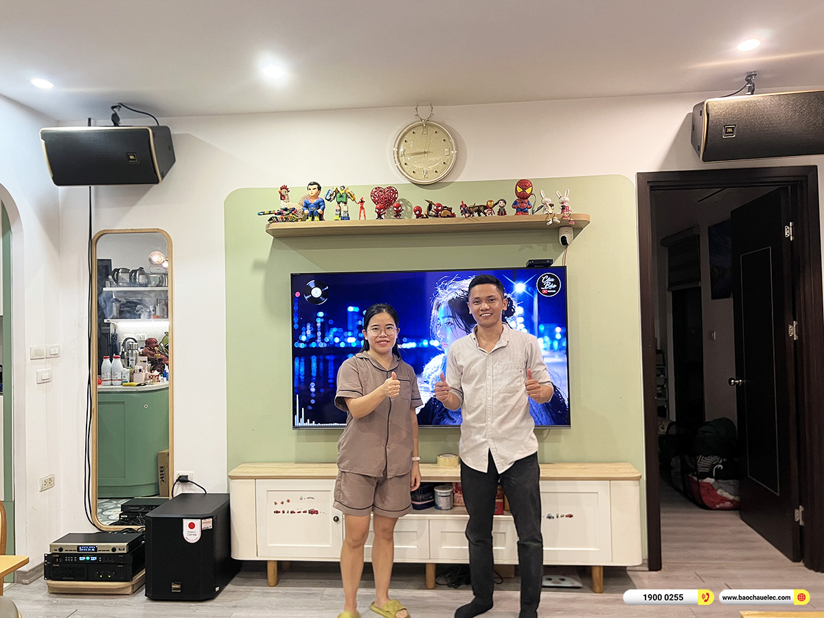 Lắp đặt d&agrave;n karaoke JBL hơn 40tr cho chị Khanh tại H&agrave; Nội