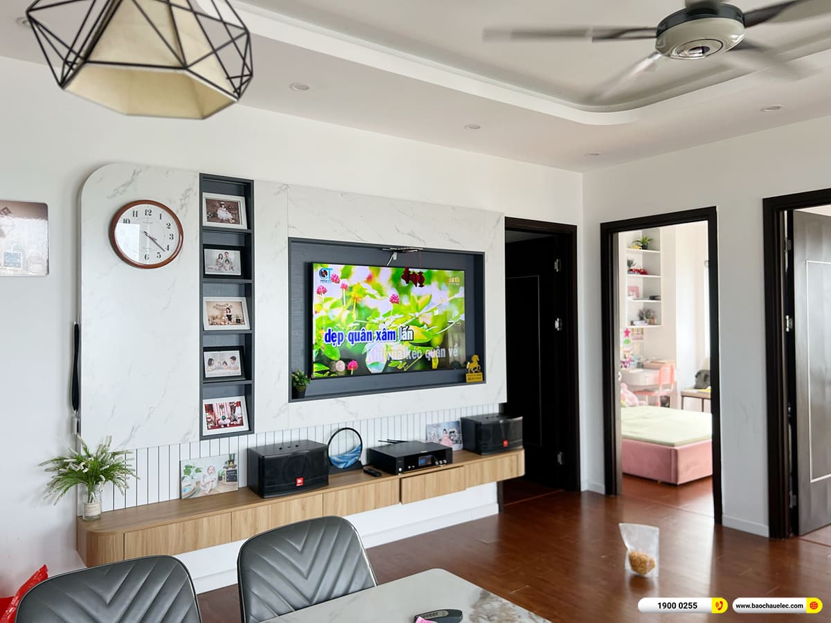 Lắp đặt d&agrave;n karaoke JBL hơn 17tr cho chị Ng&acirc;n tại H&agrave; Nội 