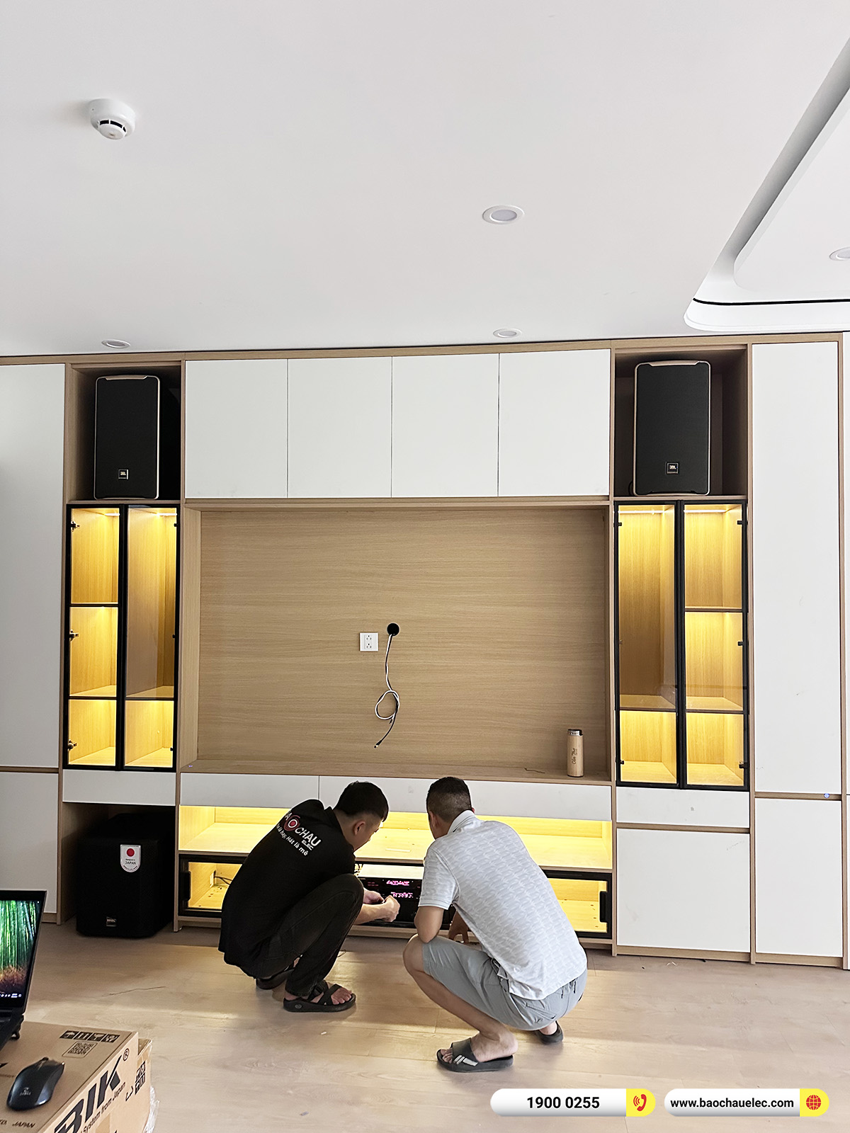 Lắp đặt d&agrave;n karaoke JBL hơn 40tr cho chị Thủy tại H&agrave; Nội