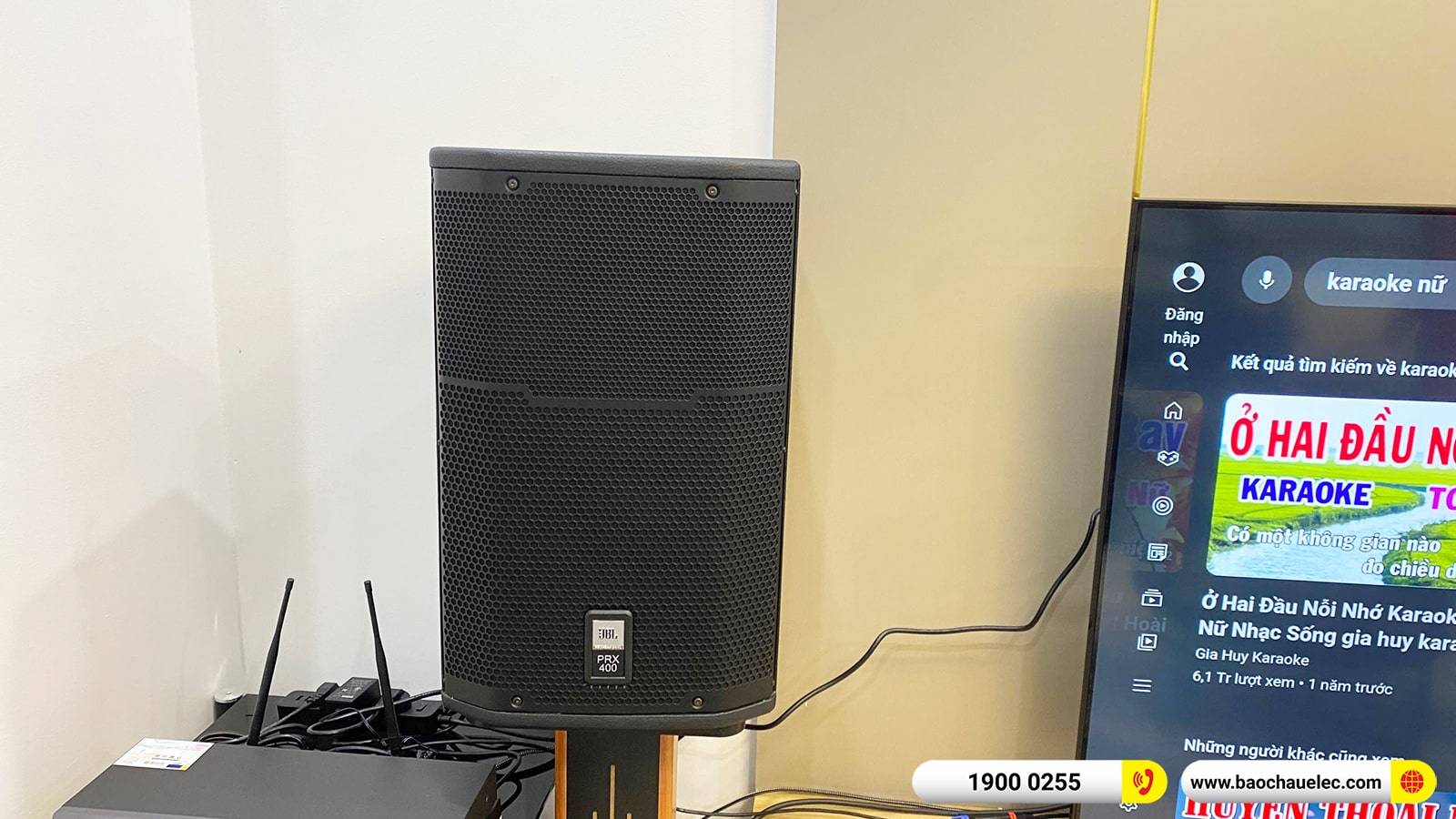 Lắp đặt d&agrave;n karaoke JBL gần 85tr cho chị Xu&acirc;n tại Hải Ph&ograve;ng (JBL PRM 412M, Crown T5, KX180A, TS12S, BBS S290D) 