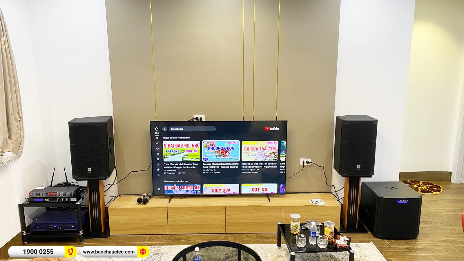 Lắp đặt d&agrave;n karaoke JBL gần 85tr cho chị Xu&acirc;n tại Hải Ph&ograve;ng (JBL PRM 412M, Crown T5, KX180A, TS12S, BBS S290D) 