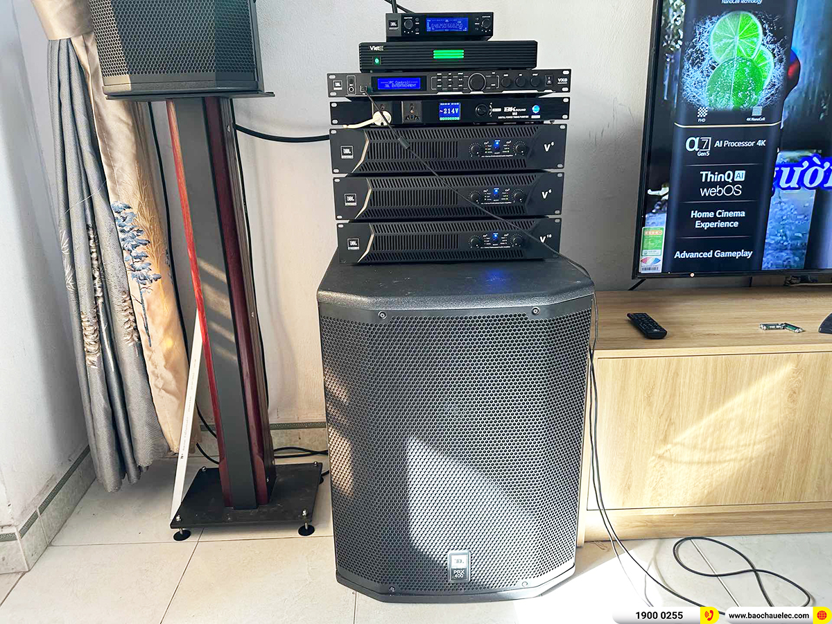 Lắp đặt d&agrave;n karaoke JBL gần 183tr cho anh Qu&acirc;n ở TPHCM