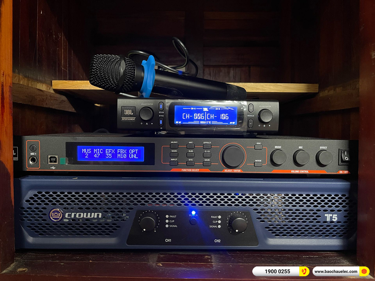 Lắp đặt d&agrave;n karaoke JBL hơn 47tr cho ch&uacute; Sang tại Đồng Nai