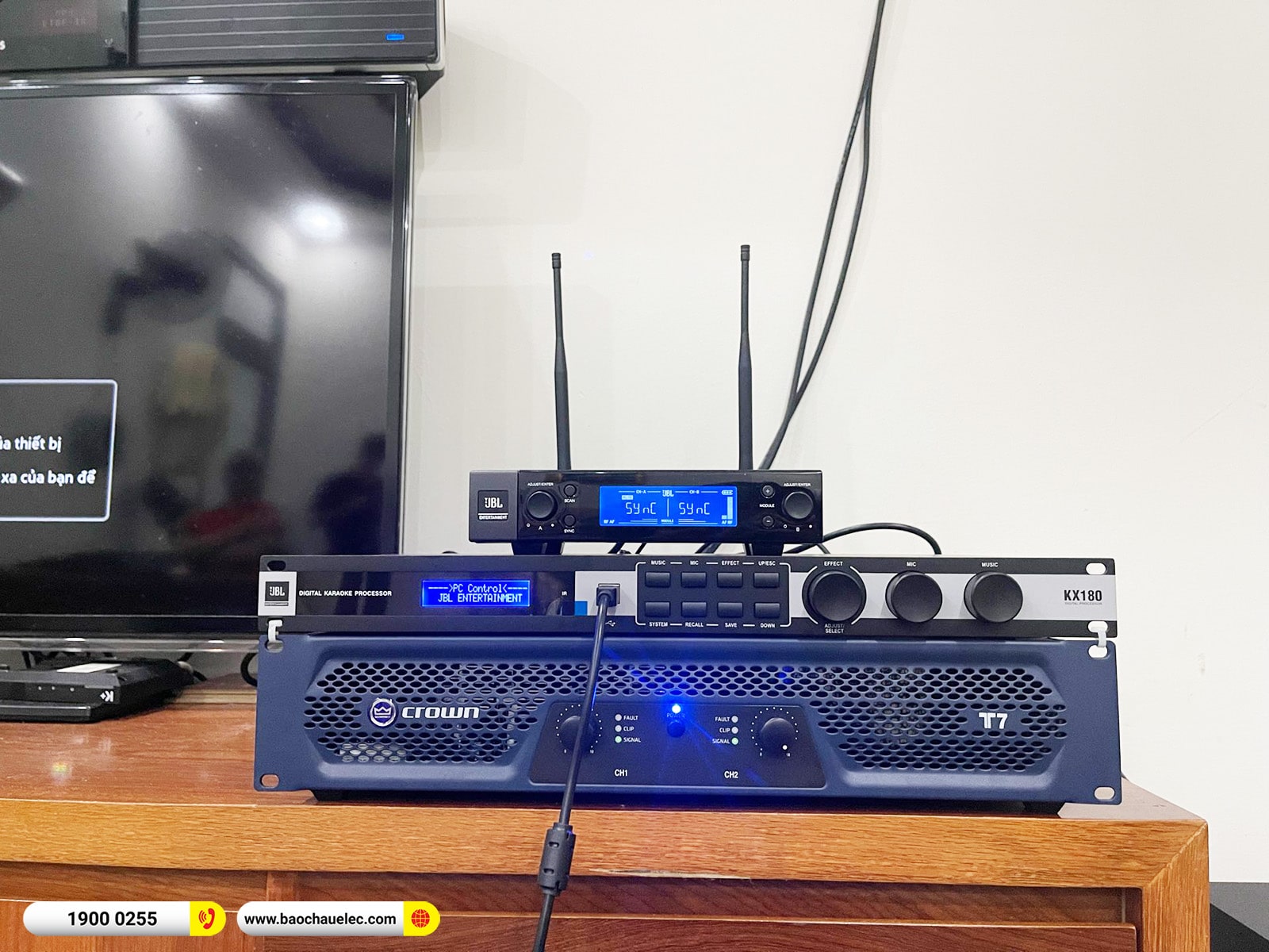 Lắp đặt d&agrave;n karaoke JBL hơn 66tr cho c&ocirc; Qu&yacute; tại H&agrave; Nội