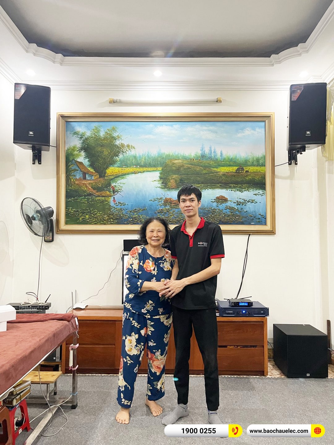 Lắp đặt d&agrave;n karaoke JBL hơn 66tr cho c&ocirc; Qu&yacute; tại H&agrave; Nội