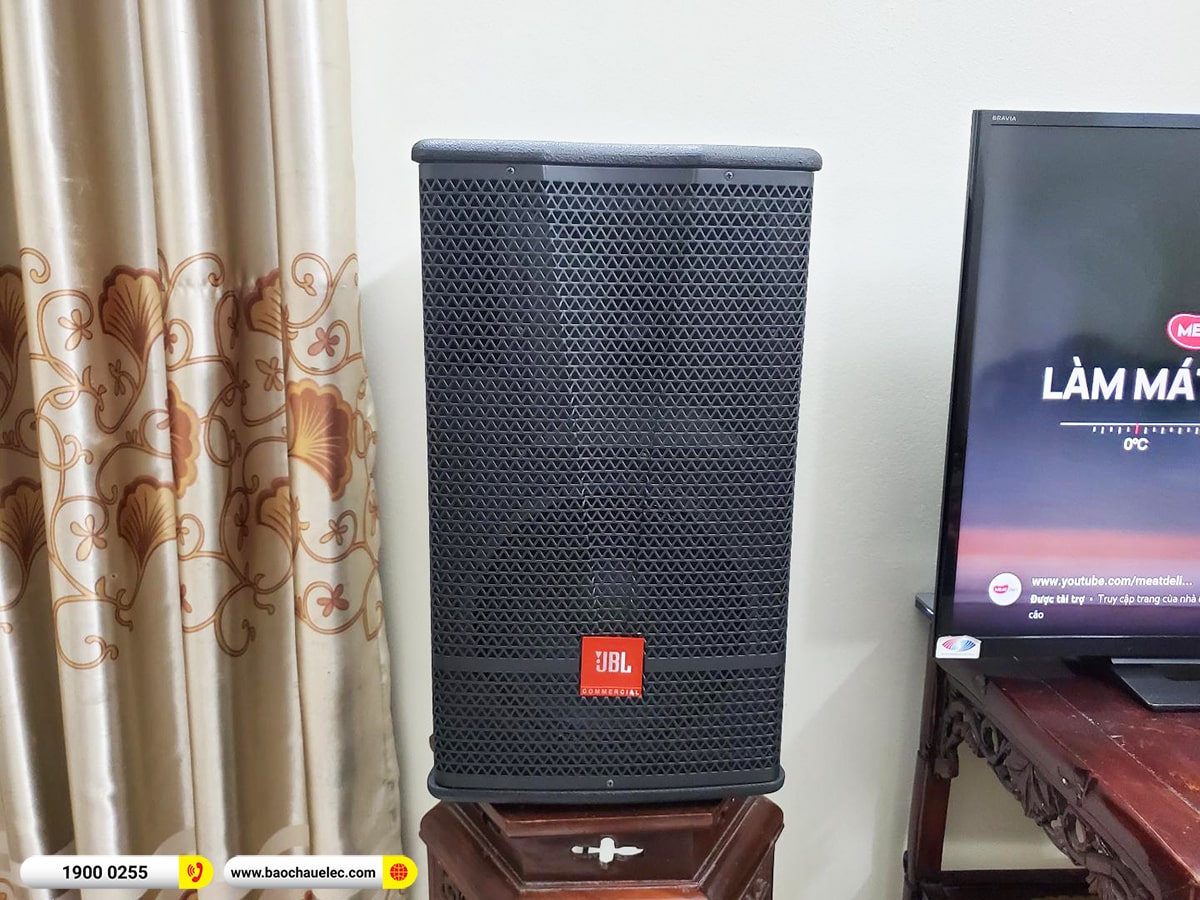 Lắp đặt d&agrave;n karaoke JBL hơn 45tr cho c&ocirc; T&uacute; tại H&agrave; Nội (JBL CV1070, BKSound DKA 6500, NS-SW300)