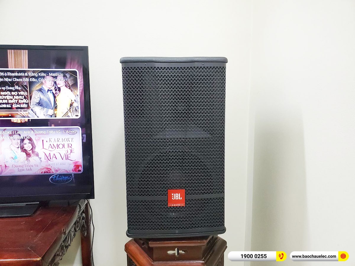 Lắp đặt d&agrave;n karaoke JBL hơn 45tr cho c&ocirc; T&uacute; tại H&agrave; Nội (JBL CV1070, BKSound DKA 6500, NS-SW300)
