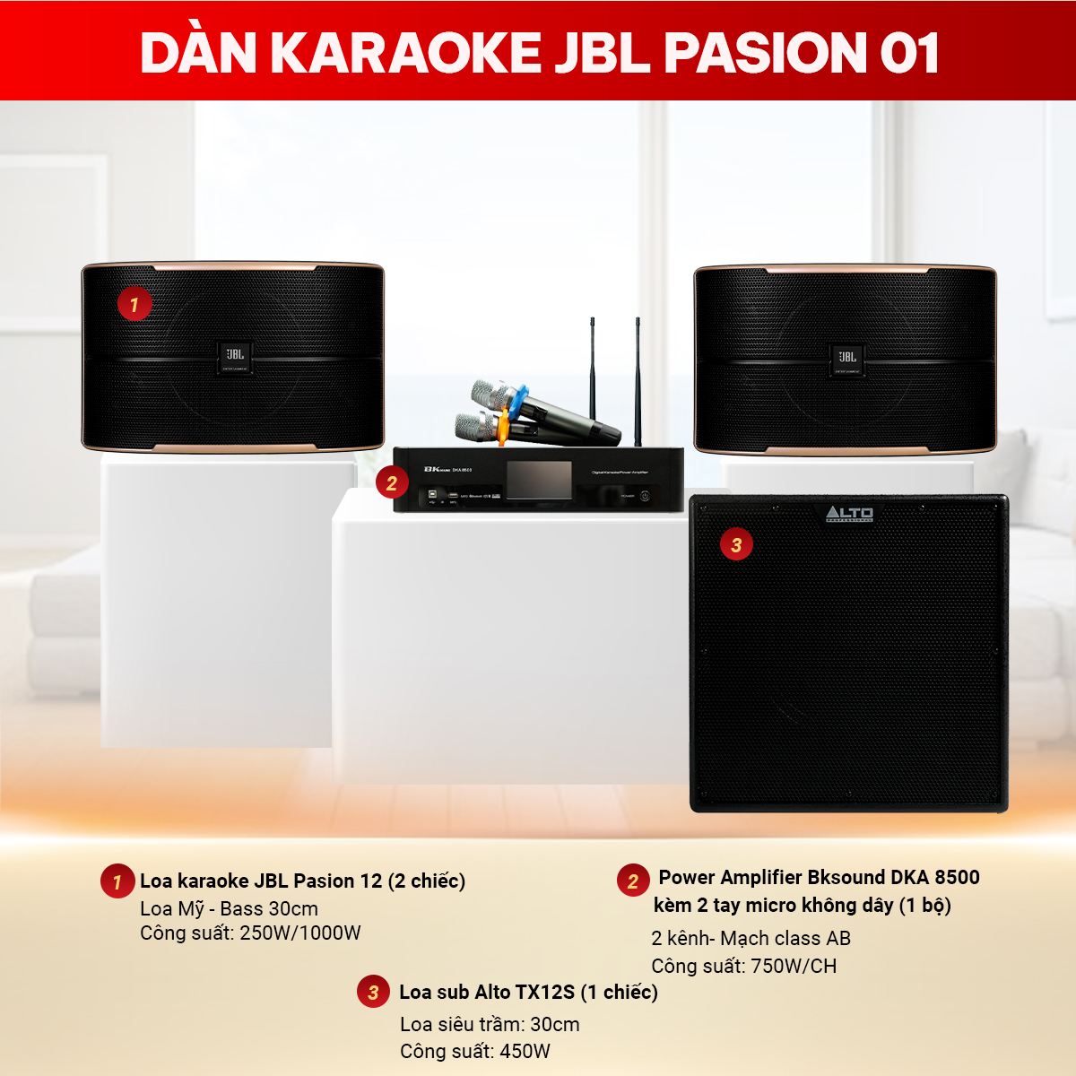 D&agrave;n karaoke JBL Pasion 01