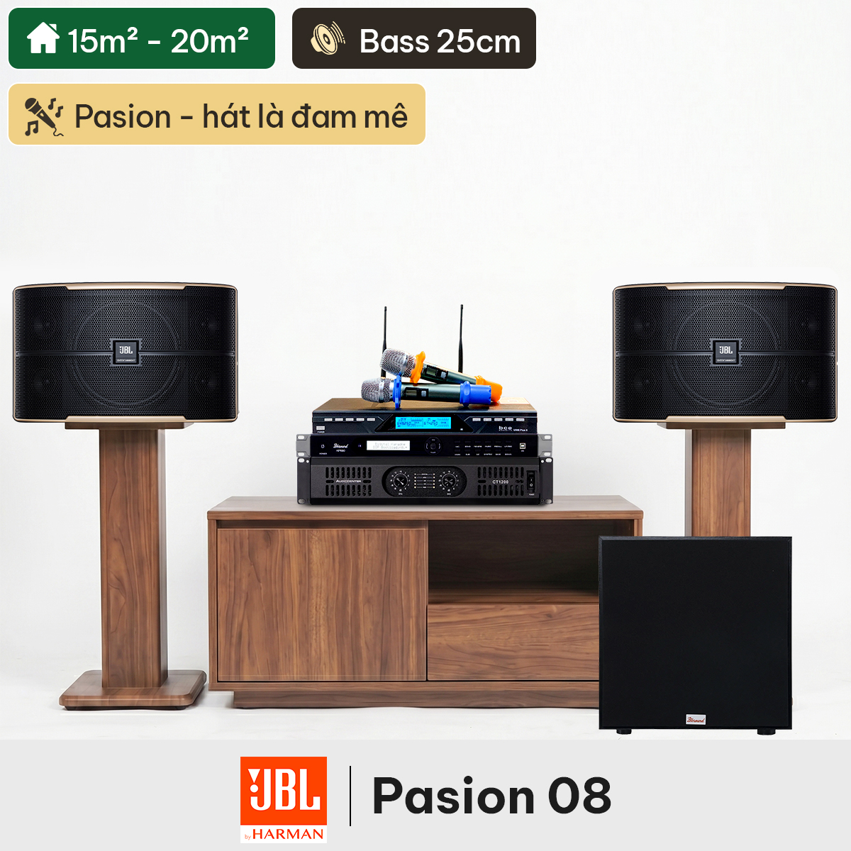 Dàn karaoke JBL Pasion 08