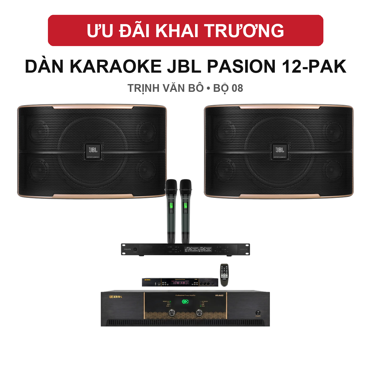 Bố tr&iacute; d&agrave;n JBL Pasion 12-PAK