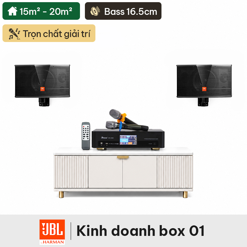 Dàn karaoke kinh doanh box JBL 01