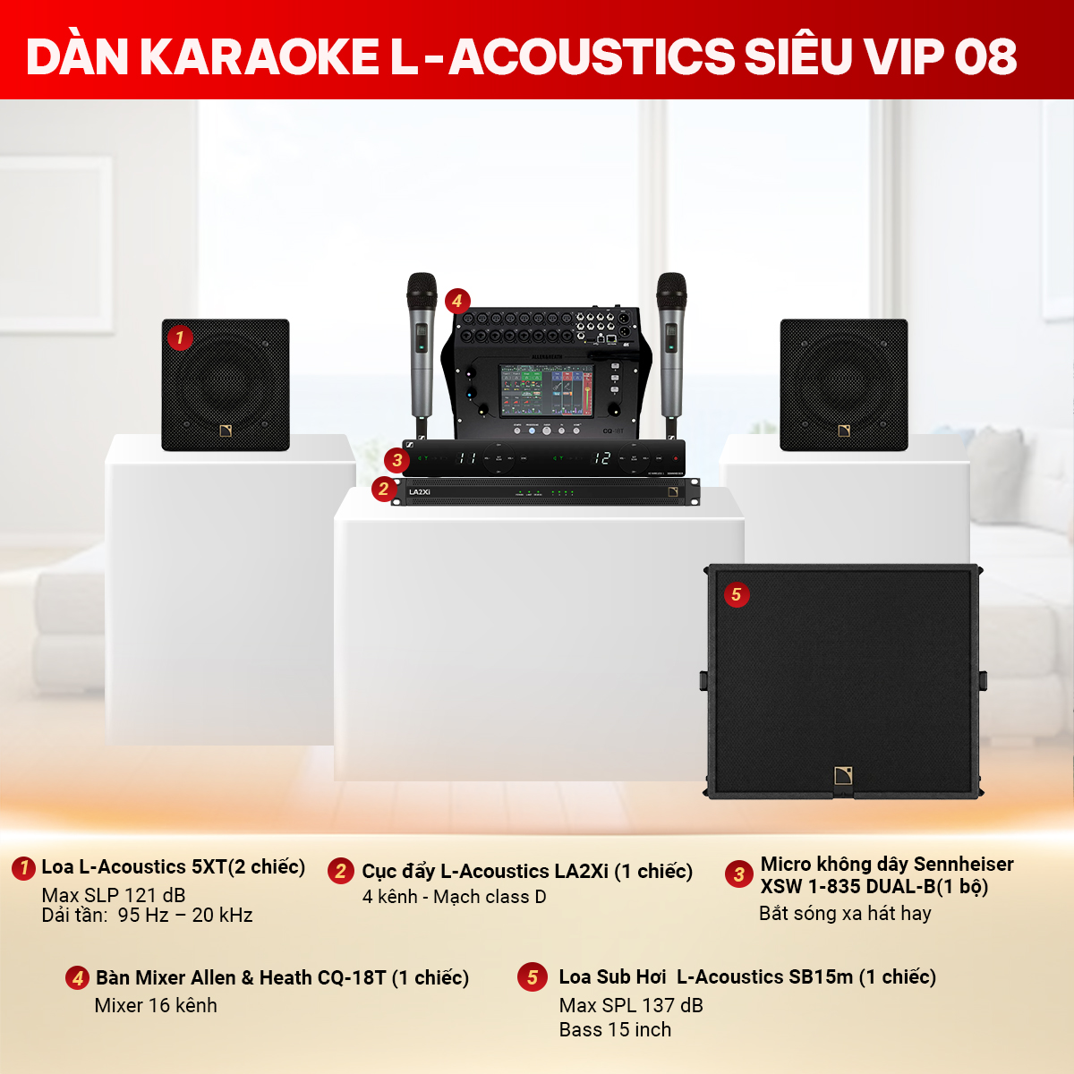Dàn karaoke L-Acoustics Siêu VIP 08