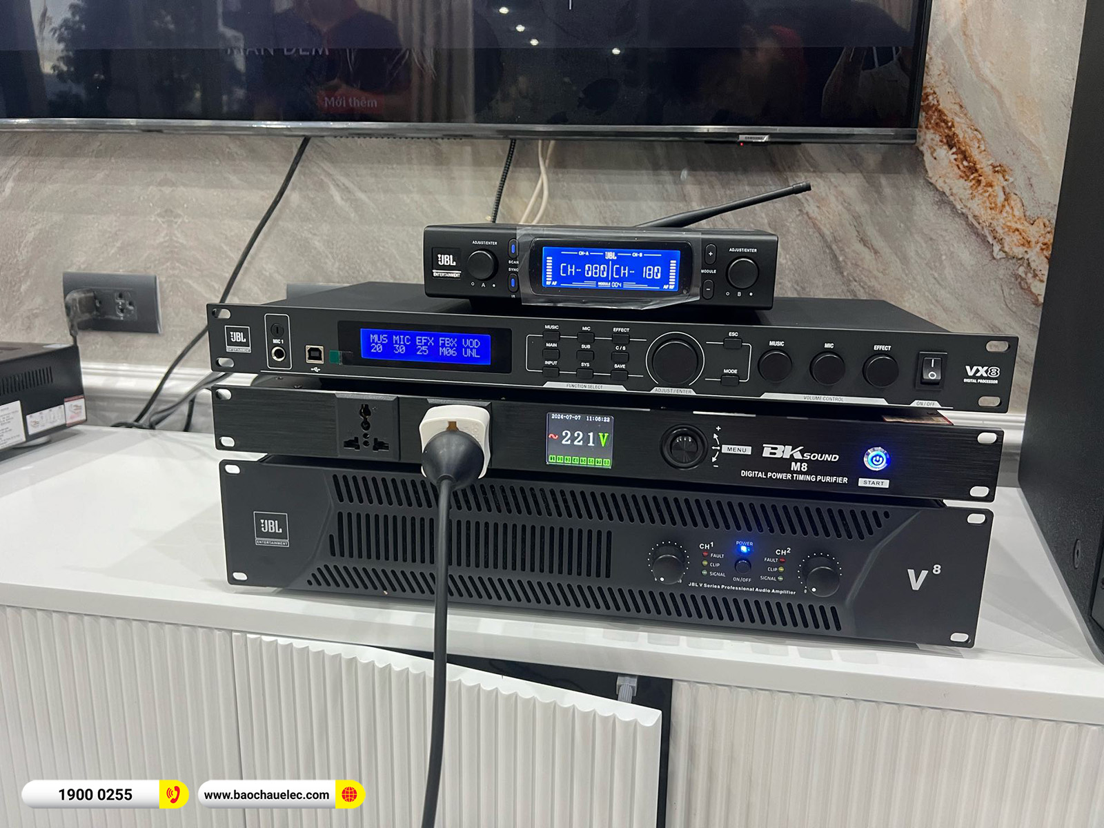 Lắp đặt d&agrave;n karaoke, nghe nhạc hơn 106tr cho anh Hồng tại H&agrave; Nội 