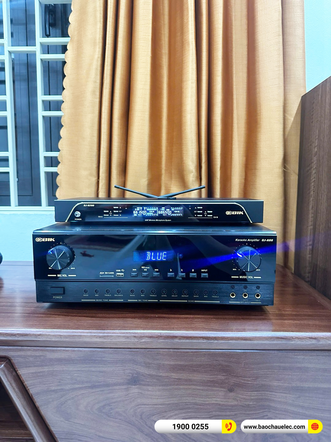 Lắp đặt d&agrave;n karaoke, nghe nhạc BIK hơn 25tr cho anh Ki&ecirc;n tại H&agrave; Nội 