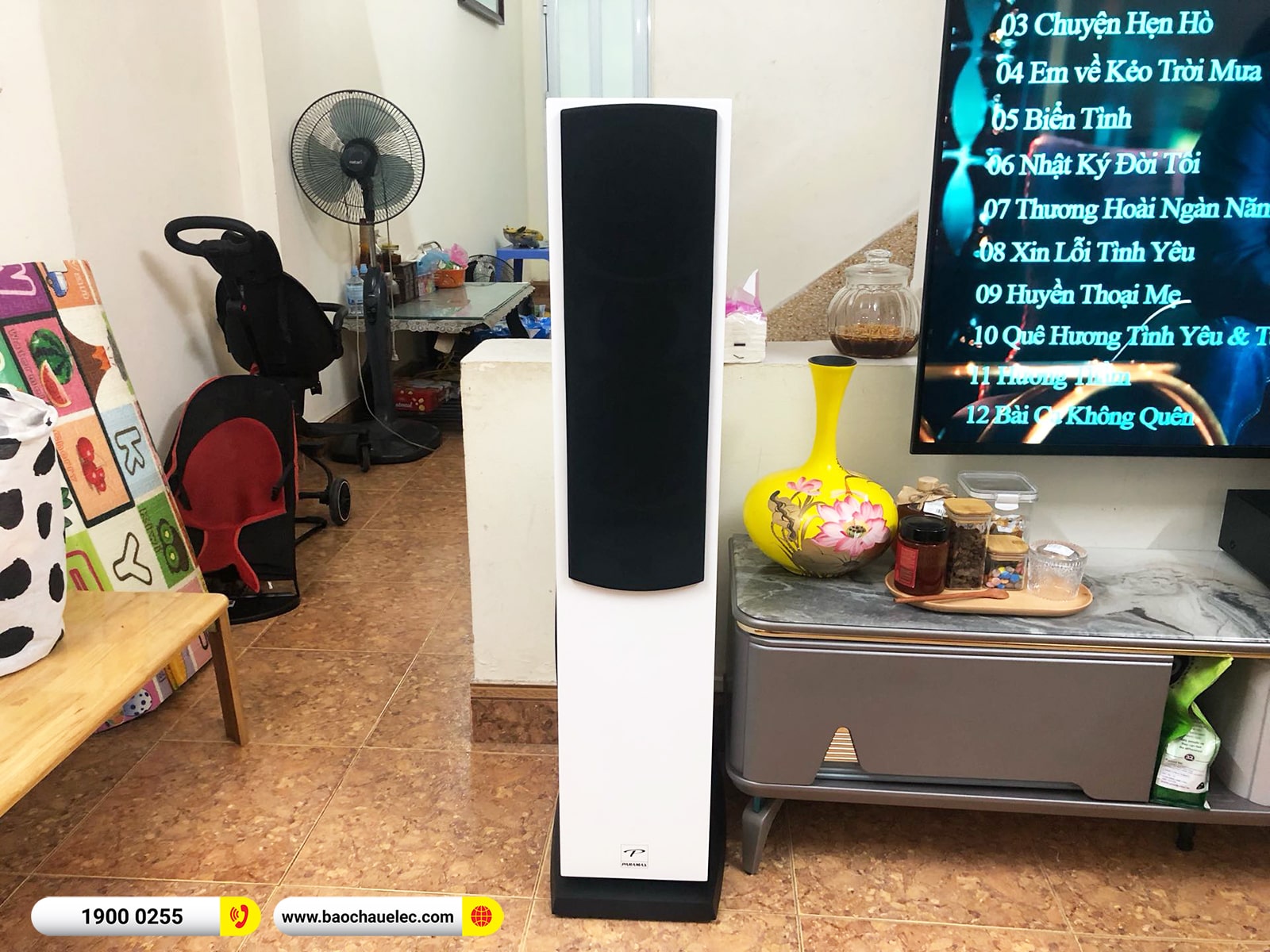 Lắp đặt d&agrave;n karaoke, nghe nhạc hơn 26tr cho anh Tuấn tại H&agrave; Nội (Paramax D88 Luxury, BKSound DKA 5500, SW512C) 
