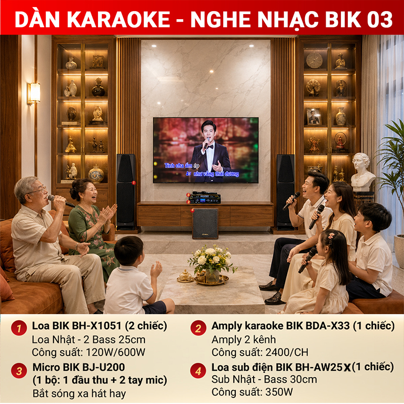 Dàn Karaoke - Nghe Nhạc BIK 03