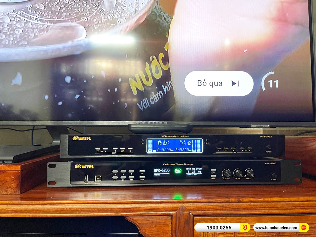 Lắp đặt d&agrave;n karaoke, nghe nhạc BIK gần 33tr cho anh B&igrave;nh tại Ph&uacute; Thọ