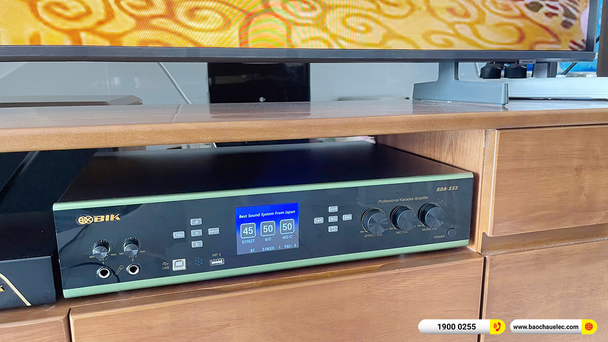 Lắp đặt dàn karaoke, nghe nhạc BIK hơn 30tr cho cô Phụng tại Cần Thơ