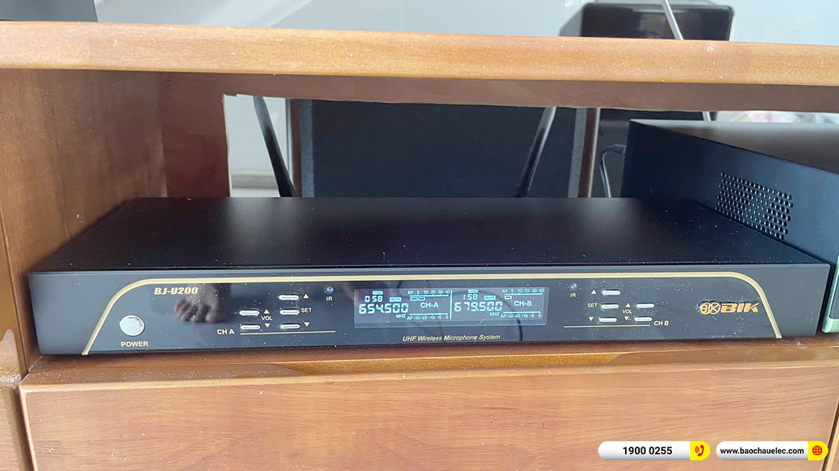 Lắp đặt dàn karaoke, nghe nhạc BIK hơn 30tr cho cô Phụng tại Cần Thơ