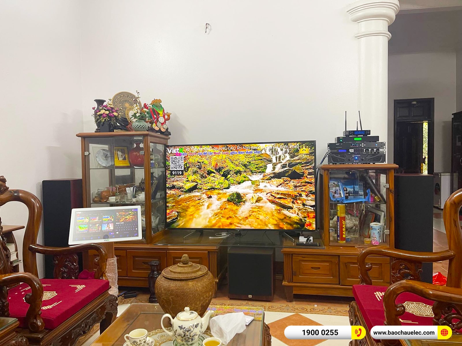 Lắp đặt d&agrave;n karaoke, nghe nhạc JBL hơn 95tr cho chị Nga tại H&agrave; Nội 