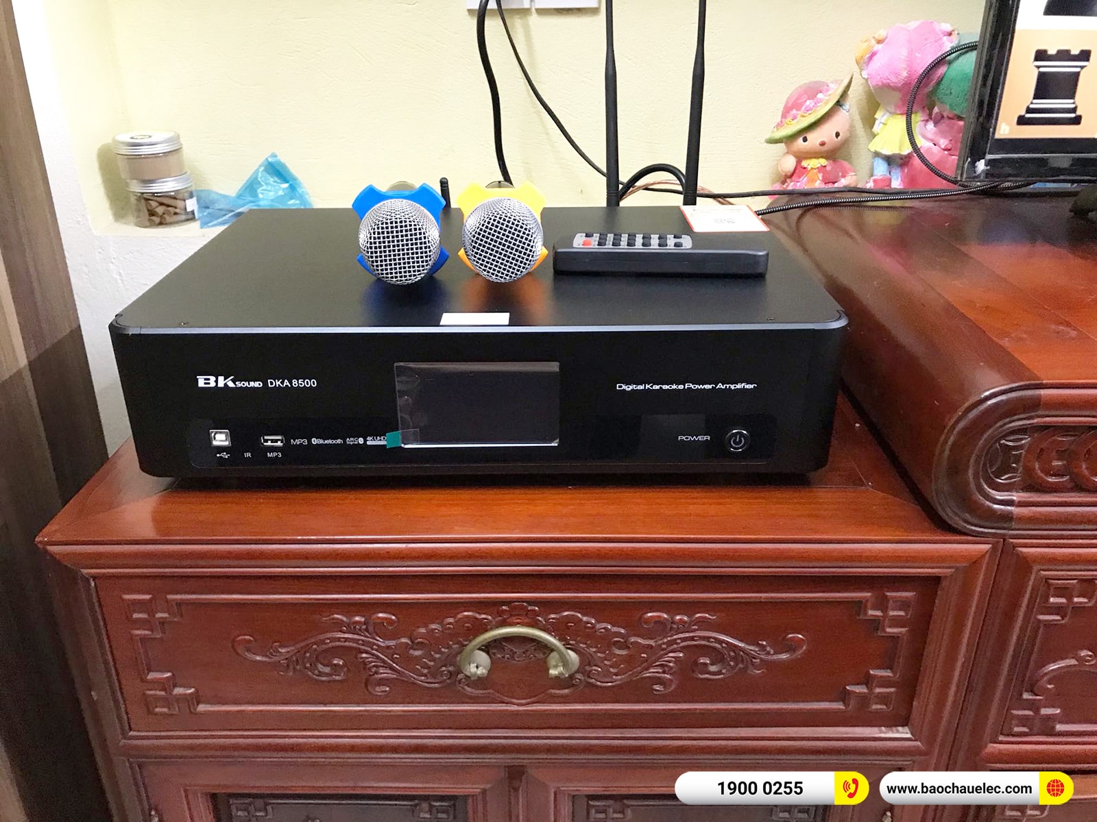 Lắp đặt d&agrave;n karaoke, nghe nhạc Paramax hơn 22tr cho anh B&igrave;nh tại Ninh B&igrave;nh (Paramax Euro 803 Limited, DKA 8500)