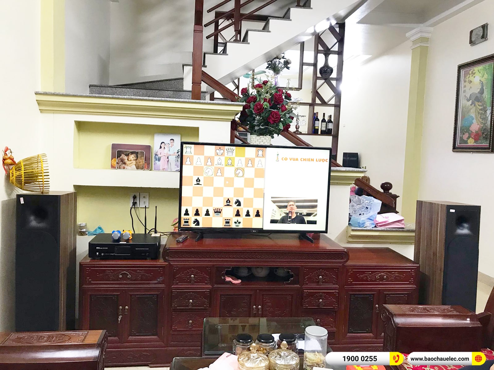 Lắp đặt d&agrave;n karaoke, nghe nhạc Paramax hơn 22tr cho anh B&igrave;nh tại Ninh B&igrave;nh (Paramax Euro 803 Limited, DKA 8500)