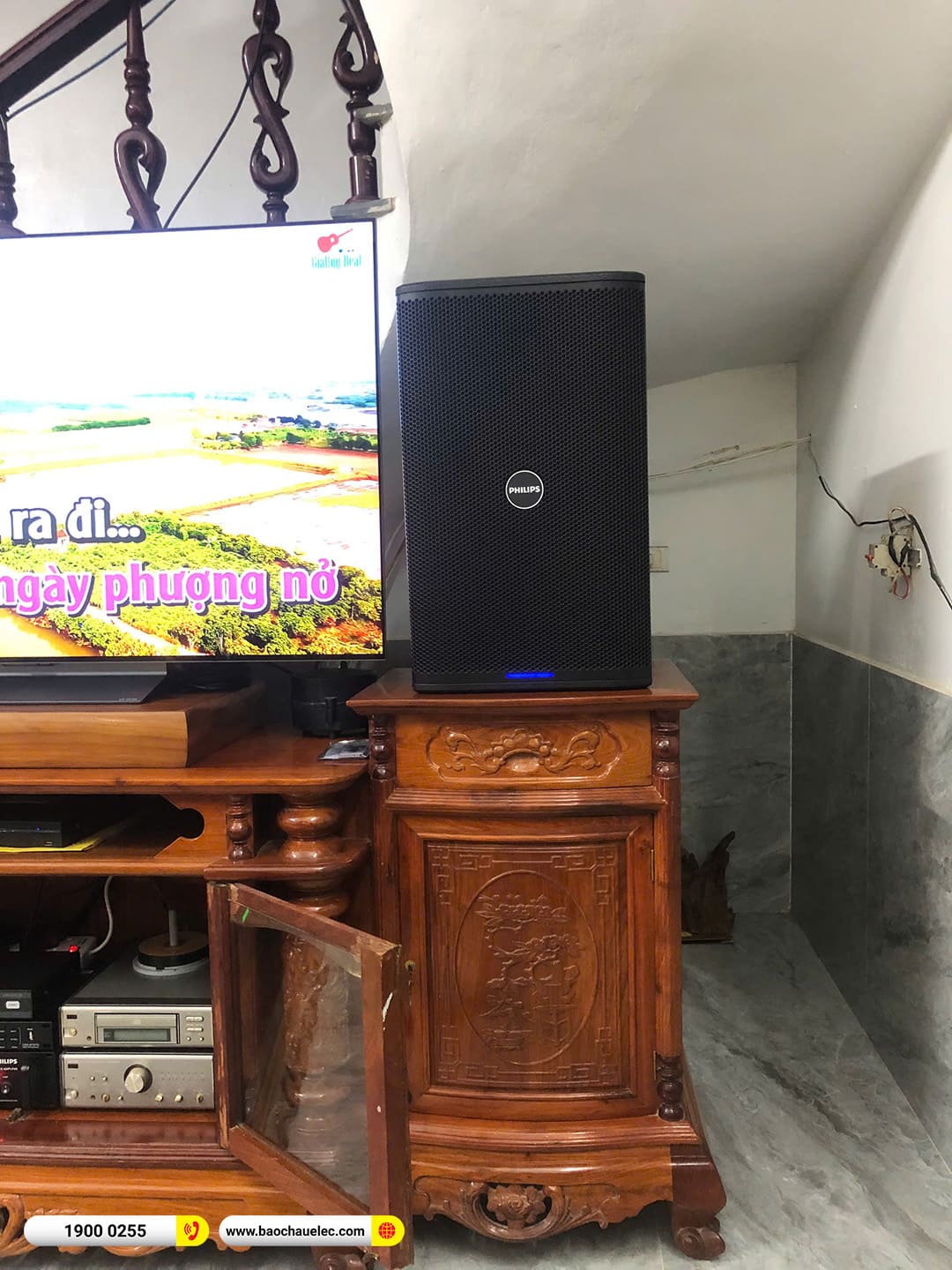 Lắp đặt d&agrave;n karaoke Philips hơn 40tr cho anh Dũng tại H&agrave; Nội 