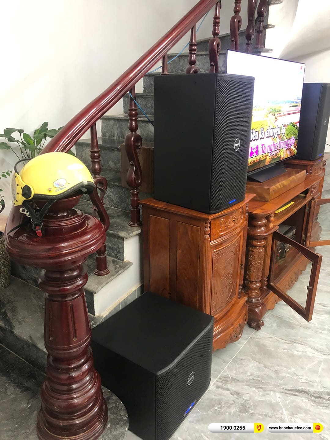 Lắp đặt d&agrave;n karaoke Philips hơn 40tr cho anh Dũng tại H&agrave; Nội 