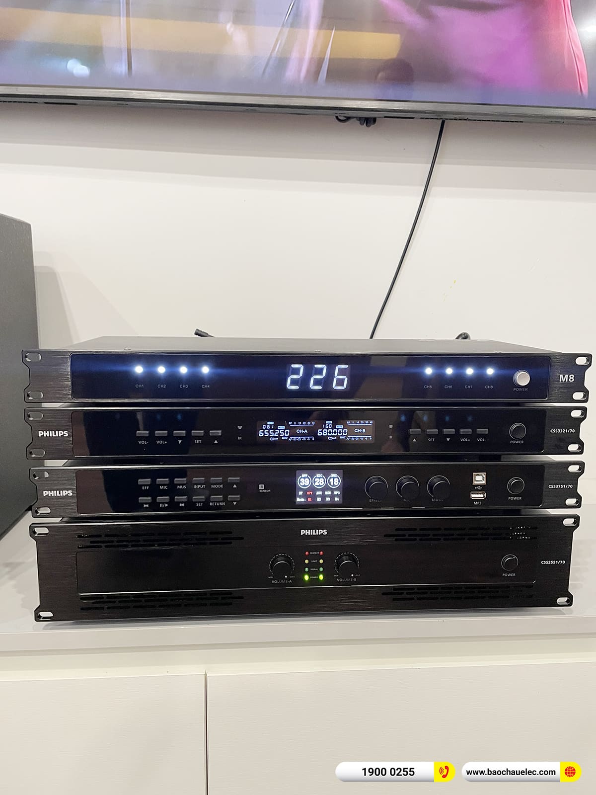 Lắp đặt dàn karaoke Philips gần 40tr cho anh Hải tại Hà Nội