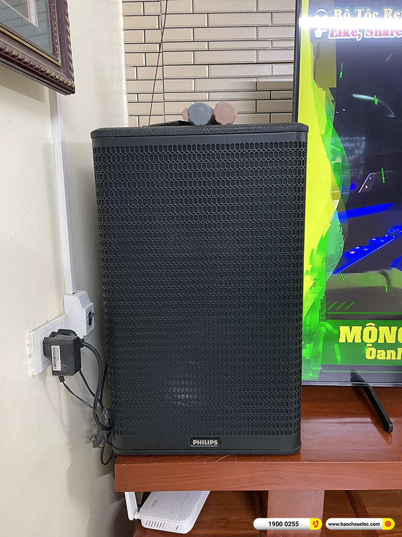 Lắp đặt d&agrave;n karaoke Philips hơn 30tr cho anh anh Mười tại H&agrave; Nội 