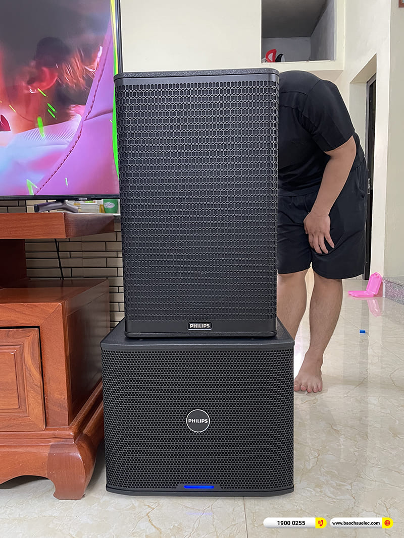 Lắp đặt d&agrave;n karaoke Philips hơn 30tr cho anh anh Mười tại H&agrave; Nội 