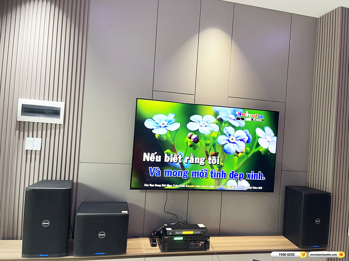 Lắp đặt d&agrave;n karaoke Philips hơn 40tr cho chị Li&ecirc;n tại Đ&agrave; Nẵng