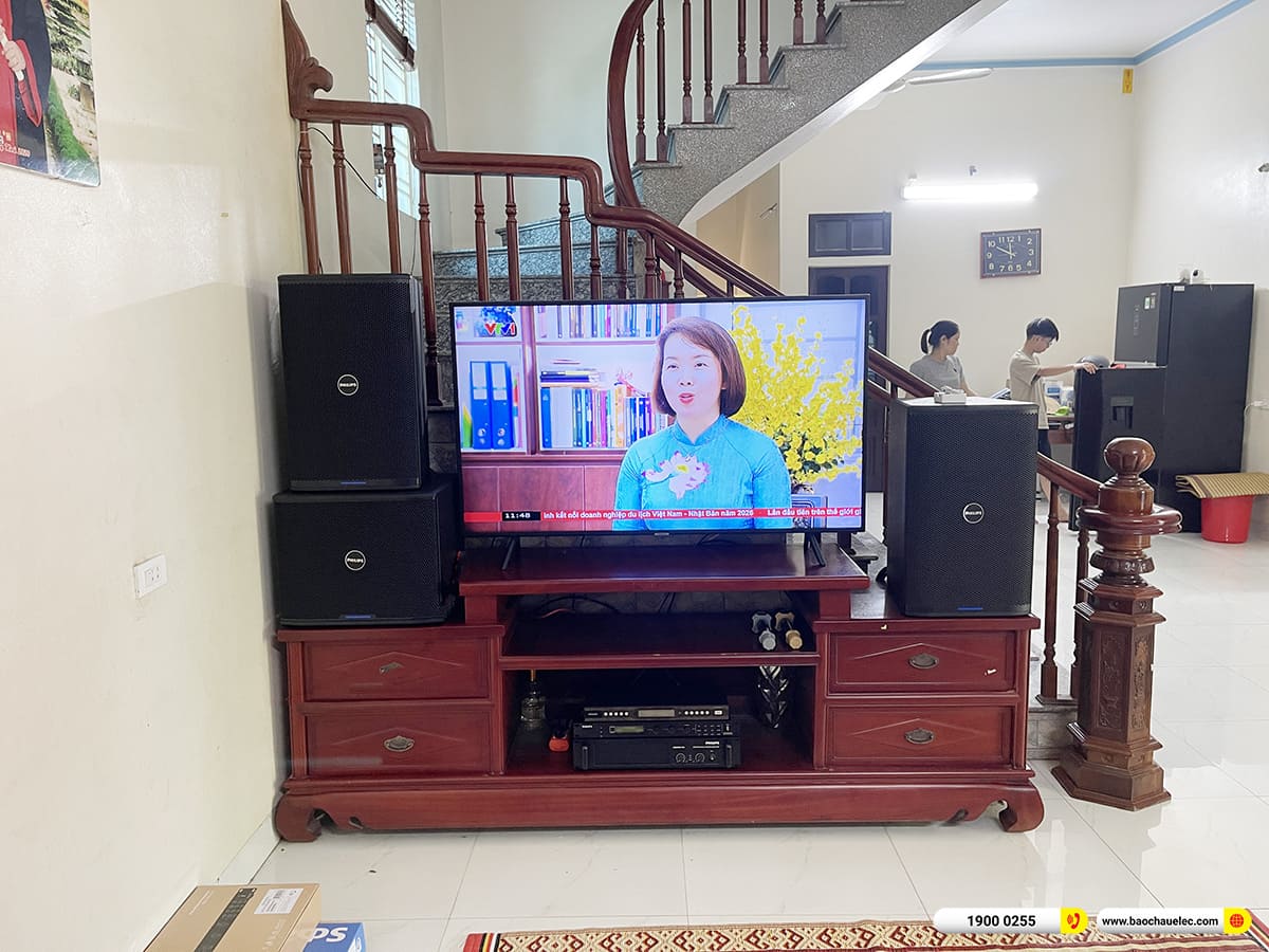 Lắp đặt dàn karaoke Philips gần 50tr cho chị Ngọc tại Hà Nội