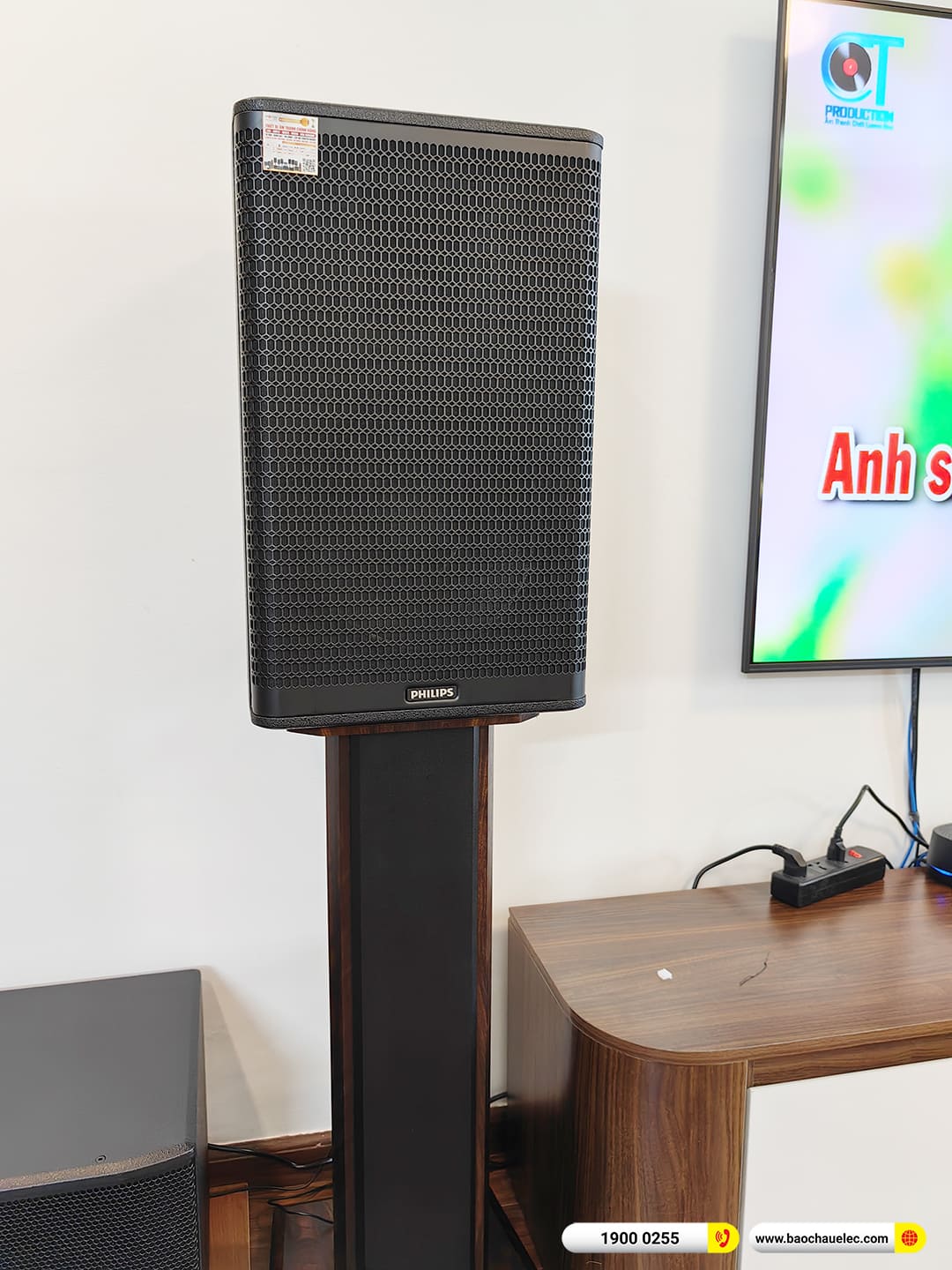 Lắp đặt d&agrave;n karaoke Philips gần 30tr cho ch&uacute; Kh&aacute;nh tại H&agrave; Nội 