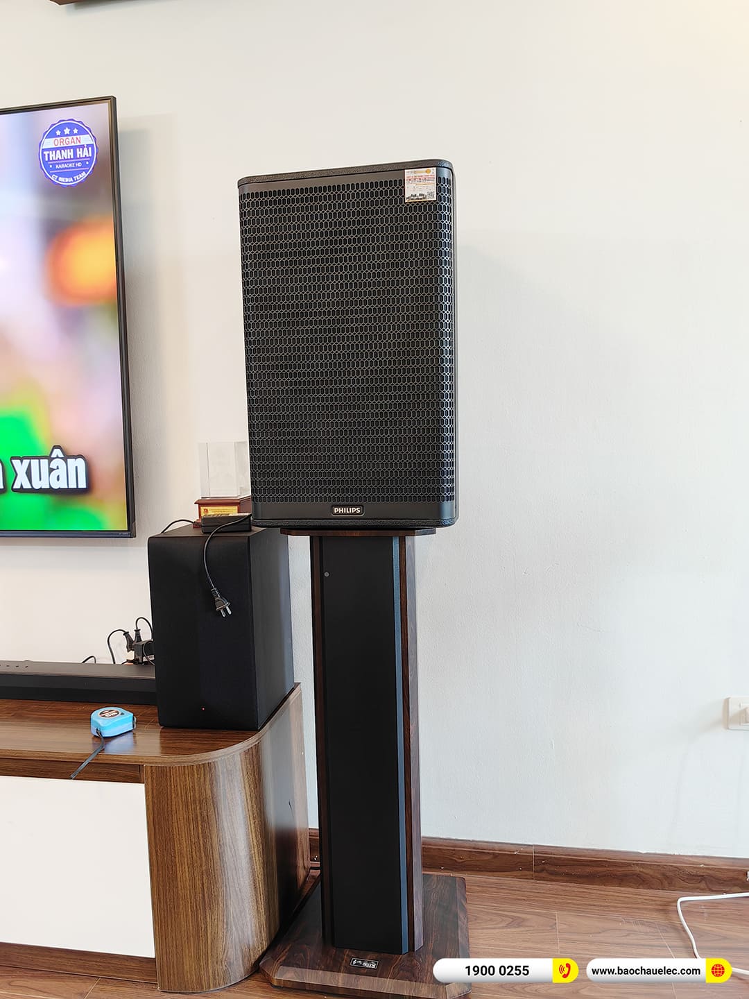 Lắp đặt d&agrave;n karaoke Philips gần 30tr cho ch&uacute; Kh&aacute;nh tại H&agrave; Nội 
