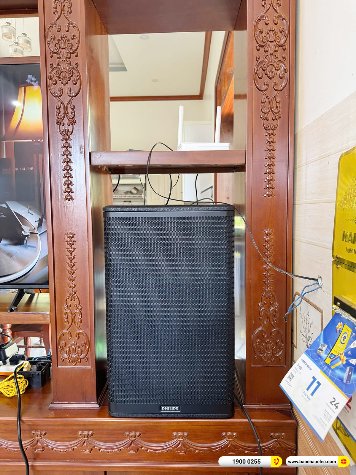 Lắp đặt d&agrave;n karaoke Philips hơn 30tr ch&uacute; Trương tại Quảng Nam 