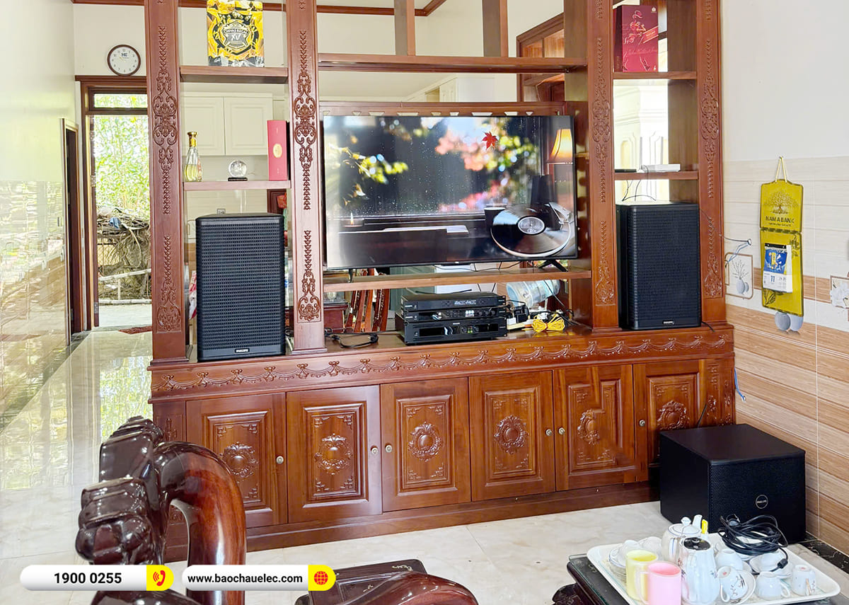 Lắp đặt d&agrave;n karaoke Philips hơn 30tr ch&uacute; Trương tại Quảng Nam 