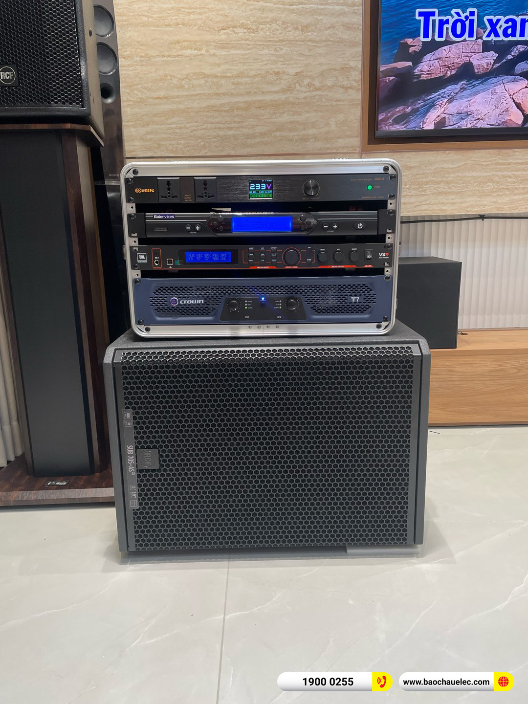 Lắp đặt d&agrave;n karaoke RCF hơn 130tr cho anh Chương tại H&agrave; Nội 